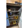 Image 3 : BLUE METAL MOBILE 2 DOOR JOB BOX STORAGE CABINET APPROX 60"W X 24"D X 69"H