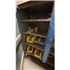 Image 4 : BLUE METAL MOBILE 2 DOOR JOB BOX STORAGE CABINET APPROX 60"W X 24"D X 69"H