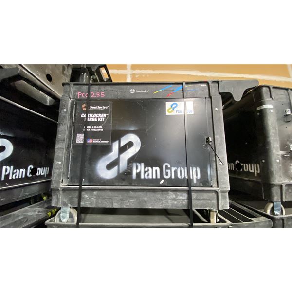 SOUTHWIRE BLACK PLASTIC / METAL  2 TIER 46 L X 26 W X 33 1/2 H INDUSTRIAL MOBILE PRODUCT / TOOL