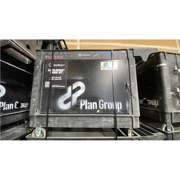 SOUTHWIRE BLACK PLASTIC / METAL  2 TIER 46"L X 26"W X 33 1/2"H INDUSTRIAL MOBILE PRODUCT / TOOL
