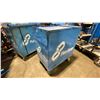 Image 3 : BLUE METAL SINGLE DOOR SINGLE DRAWER HEAVY DUTY MOBILE TOOL STORAGE CHEST