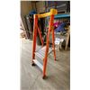 Image 1 : ALLRIGHT 2' ORANGE CARBON FIBER INDUSTRIAL PLATFORM LADDER