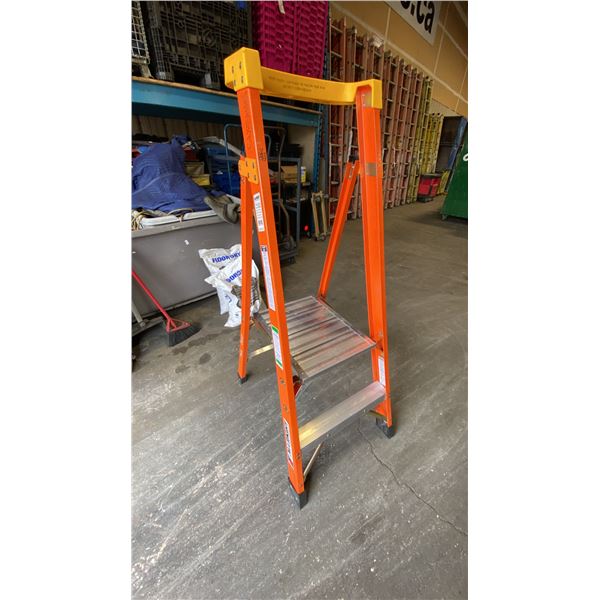 ALLRIGHT 2' ORANGE CARBON FIBER INDUSTRIAL PLATFORM LADDER