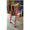 Image 2 : ALLRIGHT 2' ORANGE CARBON FIBER INDUSTRIAL PLATFORM LADDER