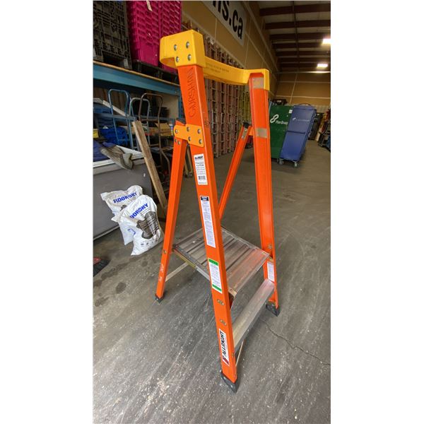 ALLRIGHT 2' ORANGE CARBON FIBER INDUSTRIAL PLATFORM LADDER