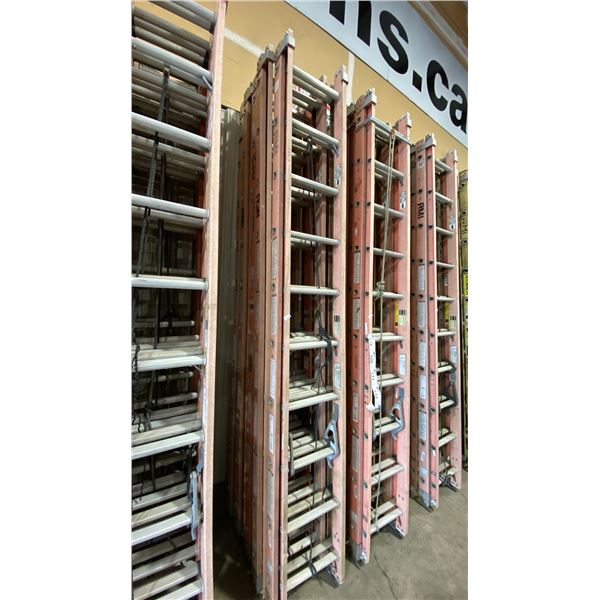 ALLRIGHT 20' ORANGE CARBON FIBER INDUSTRIAL EXTENSION LADDER