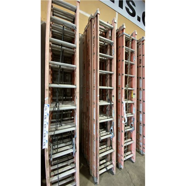 ALLRIGHT 20' ORANGE CARBON FIBER INDUSTRIAL EXTENSION LADDER