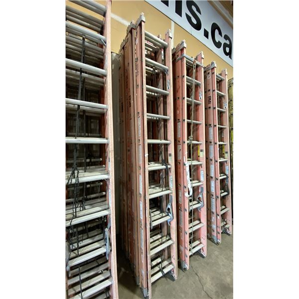 ALLRIGHT 20' ORANGE CARBON FIBER INDUSTRIAL EXTENSION LADDER