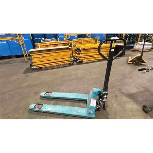 BLUE HEAVY DUTY INDUSTRIAL PALLET JACK - 2500KG CAPACITY