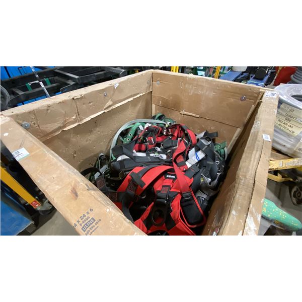 WOODEN PALLET CRATE OF FALL PROTECTION HARNESSES & EQUIPMENT