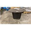 Image 1 : PARAMOUNT FP-450 BRONZE OVAL OUTDOOR PATIO FIRE TABLE WITH CONVERTIBLE BURNER *DISPLAY, NOT IN BOX*