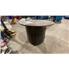 Image 2 : PARAMOUNT FP-450 BRONZE OVAL OUTDOOR PATIO FIRE TABLE WITH CONVERTIBLE BURNER *DISPLAY, NOT IN BOX*