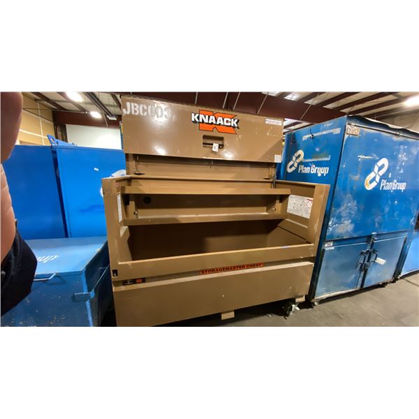 KNAACK MODEL 90 BROWN LARGE MOBILE PIANO BOX APPROX 72"L X 30"D X 58"H