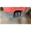 Image 9 : TOYOTA 7FBEU18 ORANGE ELECTRIC FORKLIFT 2900LB CAPACITY, 189" 3 STAGE MAST, SIDE SHIFT, SOLID