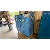 Image 4 : BLUE METAL MOBILE 2 DOOR JOB BOX STORAGE CABINET APPROX 60"W X 24"D X 69"H