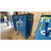 Image 4 : BLUE METAL MOBILE 2 DOOR JOB BOX STORAGE CABINET APPROX 60"W X 24"D X 69"H