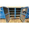 Image 2 : BLUE METAL MOBILE 2 DOOR JOB BOX STORAGE CABINET APPROX 60"W X 24"D X 69"H
