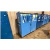 Image 3 : BLUE METAL MOBILE 2 DOOR JOB BOX STORAGE CABINET APPROX 60"W X 24"D X 69"H