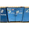 Image 1 : BLUE METAL MOBILE 2 DOOR JOB BOX STORAGE CABINET APPROX 60"W X 24"D X 69"H