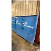 Image 1 : BLUE METAL MOBILE 2 DOOR JOB BOX STORAGE CABINET APPROX 60"W X 24"D X 69"H