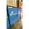 Image 2 : BLUE METAL MOBILE 2 DOOR JOB BOX STORAGE CABINET APPROX 60"W X 24"D X 69"H