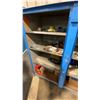 Image 4 : BLUE METAL MOBILE 2 DOOR JOB BOX STORAGE CABINET APPROX 60"W X 24"D X 69"H