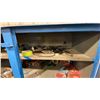 Image 5 : BLUE METAL MOBILE 2 DOOR JOB BOX STORAGE CABINET APPROX 60"W X 24"D X 69"H