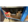 Image 9 : BLUE METAL MOBILE 2 DOOR JOB BOX STORAGE CABINET APPROX 60"W X 24"D X 69"H