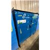 Image 2 : BLUE METAL MOBILE 2 DOOR JOB BOX STORAGE CABINET APPROX 60"W X 24"D X 69"H