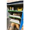 Image 4 : BLUE METAL MOBILE 2 DOOR JOB BOX STORAGE CABINET APPROX 60"W X 24"D X 69"H