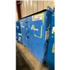 Image 1 : BLUE METAL MOBILE 2 DOOR JOB BOX STORAGE CABINET APPROX 60"W X 24"D X 69"H