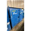Image 2 : BLUE METAL MOBILE 2 DOOR JOB BOX STORAGE CABINET APPROX 60"W X 24"D X 69"H