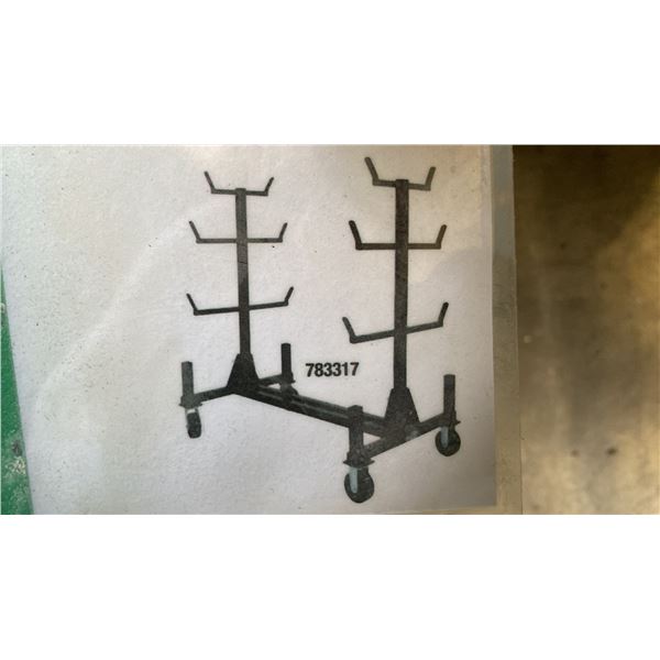 GREENLEE 668 GREEN 1000 LBS CAPACITY FOLDING MOBILE INDUSTRIAL CONDUIT / PIPE RACK