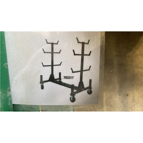 GREENLEE 668 GREEN 1000 LBS CAPACITY FOLDING MOBILE INDUSTRIAL CONDUIT / PIPE RACK