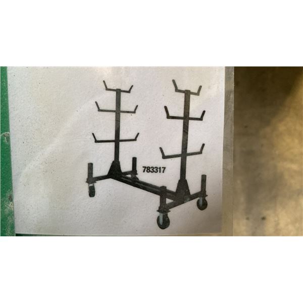 GREENLEE 668 GREEN 1000 LBS CAPACITY FOLDING MOBILE INDUSTRIAL CONDUIT / PIPE RACK