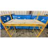 Image 3 : METALTECH YELLOW 6' MOBILE ADJUSTABLE HEIGHT DRYWALLER'S SCAFFOLDING WITH 1,000 LB LOAD CAPACITY