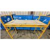 Image 3 : METALTECH YELLOW 6' MOBILE ADJUSTABLE HEIGHT DRYWALLER'S SCAFFOLDING WITH 1,000 LB LOAD CAPACITY
