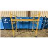 Image 1 : METALTECH YELLOW 6' MOBILE ADJUSTABLE HEIGHT DRYWALLER'S SCAFFOLDING WITH 1,000 LB LOAD CAPACITY