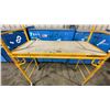 Image 3 : METALTECH YELLOW 6' MOBILE ADJUSTABLE HEIGHT DRYWALLER'S SCAFFOLDING WITH 1,000 LB LOAD CAPACITY