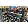 Image 2 : MACK RACK I 1000 LBS CAPACITY BLACK FOLDING MOBILE INDUSTRIAL WIRE / PRODUCT RACK
