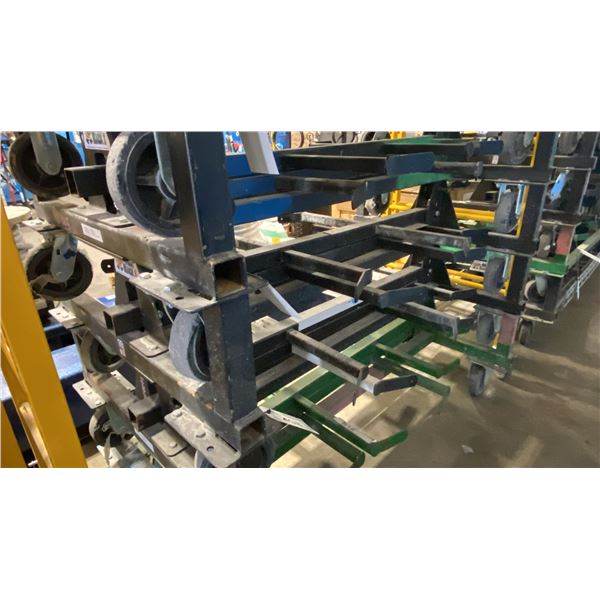 MACK RACK I 1000 LBS CAPACITY BLACK FOLDING MOBILE INDUSTRIAL WIRE / PRODUCT RACK