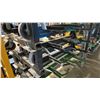 Image 1 : MACK RACK I 1000 LBS CAPACITY BLACK FOLDING MOBILE INDUSTRIAL WIRE / PRODUCT RACK