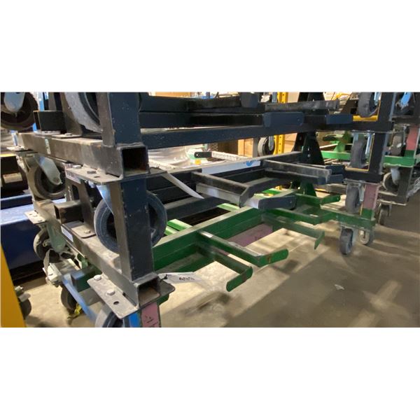 MACK RACK I 1000 LBS CAPACITY BLACK FOLDING MOBILE INDUSTRIAL WIRE / PRODUCT RACK