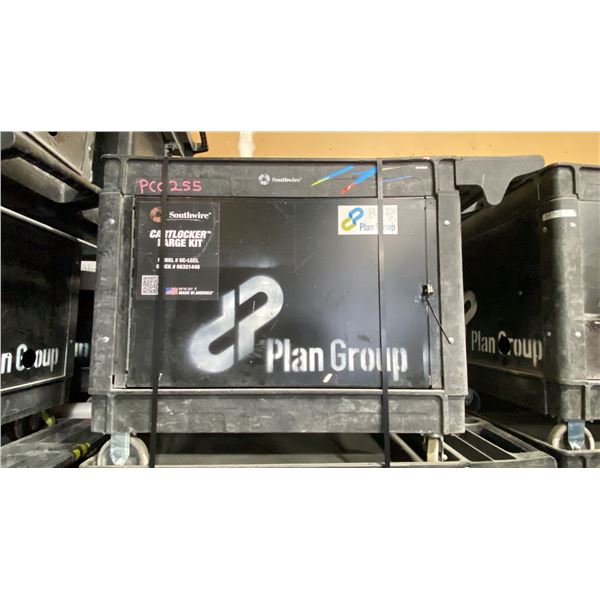 SOUTHWIRE BLACK PLASTIC / METAL  2 TIER 46"L X 26"W X 33 1/2"H INDUSTRIAL MOBILE PRODUCT / TOOL