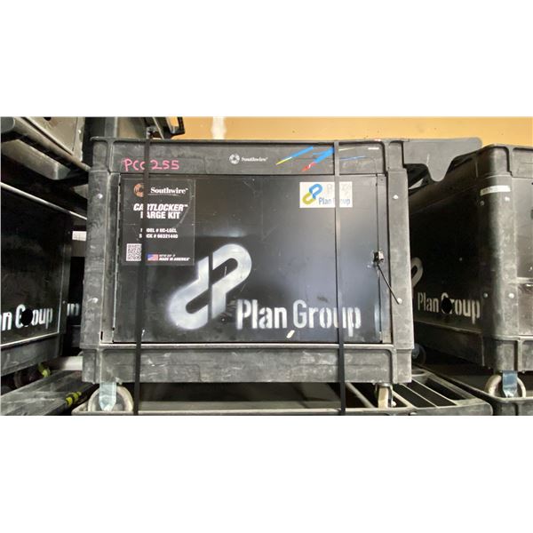 SOUTHWIRE BLACK PLASTIC / METAL  2 TIER 46"L X 26"W X 33 1/2"H INDUSTRIAL MOBILE PRODUCT / TOOL