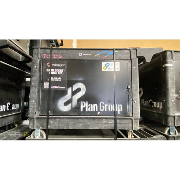 SOUTHWIRE BLACK PLASTIC / METAL  2 TIER 46"L X 26"W X 33 1/2"H INDUSTRIAL MOBILE PRODUCT / TOOL