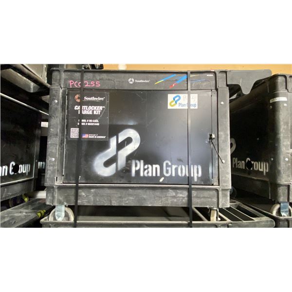 SOUTHWIRE BLACK PLASTIC / METAL  2 TIER 46"L X 26"W X 33 1/2"H INDUSTRIAL MOBILE PRODUCT / TOOL