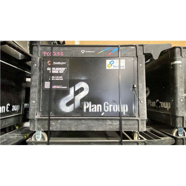SOUTHWIRE BLACK PLASTIC / METAL  2 TIER 46"L X 26"W X 33 1/2"H INDUSTRIAL MOBILE PRODUCT / TOOL
