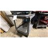 Image 2 : BLACK PLASTIC 2 TIER 45"L X 25"W X 33"H INDUSTRIAL MOBILE PRODUCT CART