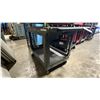Image 1 : BLACK PLASTIC 2 TIER 45"L X 25"W X 33"H INDUSTRIAL MOBILE PRODUCT CART